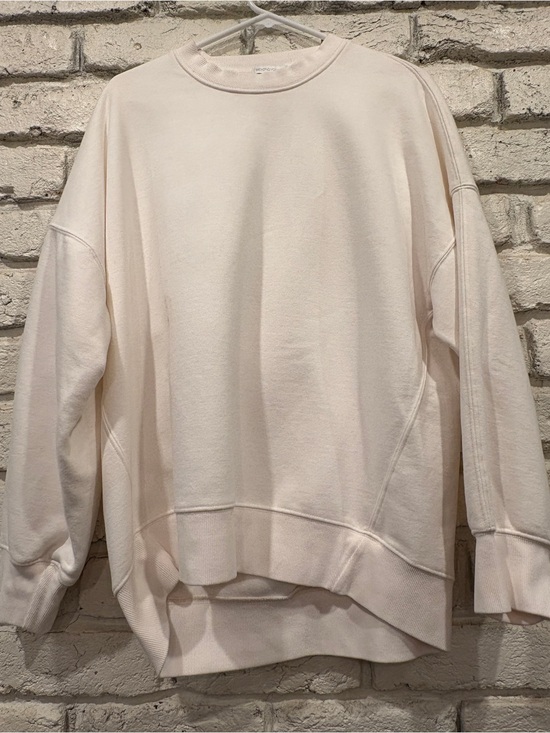 Beyond Yoga Tops - Beyond Yoga, Women's oversized, size S, light cream, crewneck sweatshirt